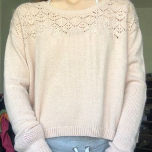Baby pink knit sweater